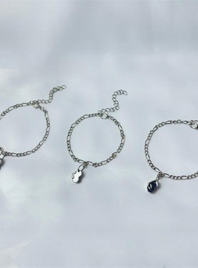 三人闺蜜手錬磁铁相吸学生项链召唤闺蜜手环四人感应吊坠磁吸手錬