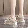 Baotou Sandals 2023 New Women's Summer Genuine Leather Hollow Wedge Heels Increased Thick Soles Hole White Shoes