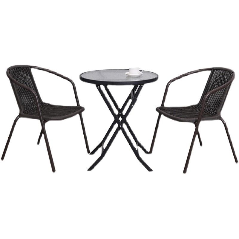 户外折叠桌椅家用阳台茶桌椅组合奶茶店办公学习洽谈桌仿藤椅茶几,淘宝优惠券,粉丝福利购,淘宝优惠卷