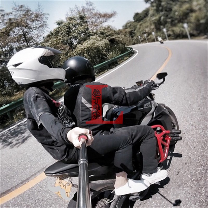 适用KTM DUKE125/200/390/690/790 ADV RC390 改装手把倒车后视镜 - 图2