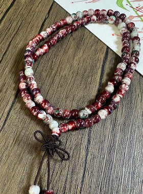 叠戴巨好看的手链小众古风民族风冷门设计感手串新款精致陶瓷手链