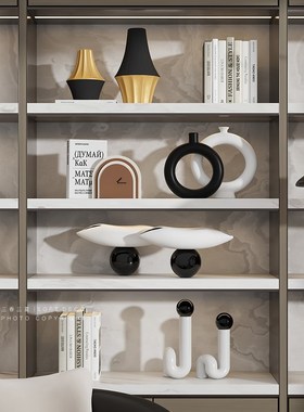 现展示摆件轻奢高档客厅软装搭配设计家居饰品