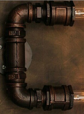 水管灯墙壁摆件爱迪生复古燈工业风酒吧水管灯个性壁灯台灯上墙灯