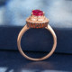 Personal Jewelry 18K Gold Pigeon Blood Ruby Ring