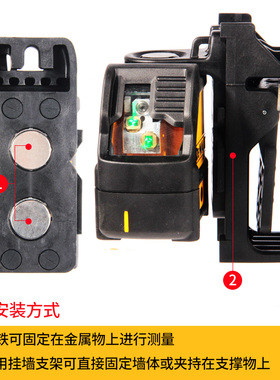 DeWalt得伟工具自动安平十字激光水平仪绿光高精度投线仪DW088CG