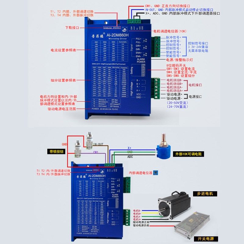 自发脉冲驱动 AI-2DM860H TB5128-1 57 86步进电机驱动器调速器,淘宝优惠券,粉丝福利购,淘宝优惠卷