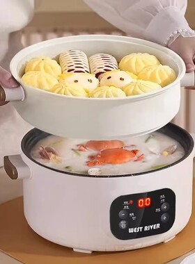 出口德国智能电炒锅多功能一体式炒菜锅多功能料理锅煎煮炒电煮锅