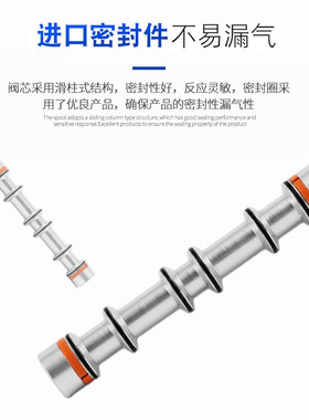 气动电磁阀4M210-08二位五通蝶阀专用气阀4M210L-08换向阀220V24V