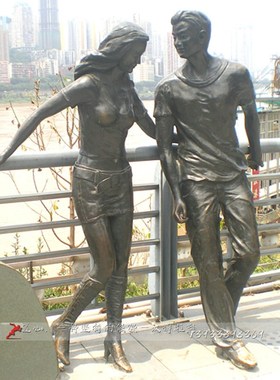 铸铜爱情人物雕塑公园景观玻璃钢情侣雕像铜雕工艺品雕像爱情雕塑