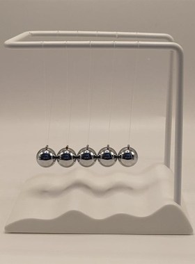 新款波浪底d座牛顿摆 创意家居牛顿撞球碰碰球摆球礼品摆件工艺品