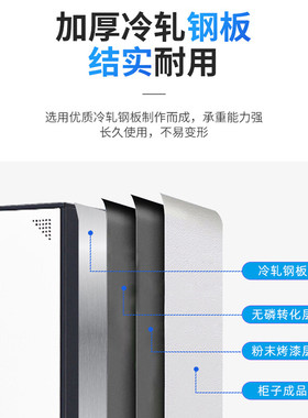 拆装套色更衣柜四4门钢制员工铁皮柜浴室鞋柜健身房储物柜更衣室