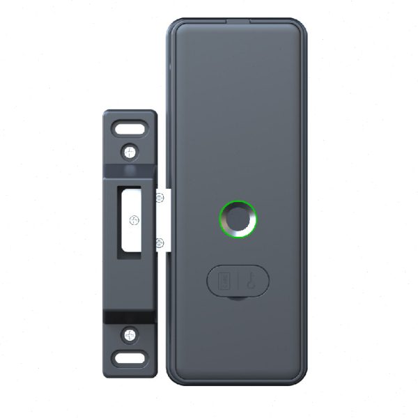 铁栏门密码锁办公室玻璃门木门有框涂鸦智能手机联动双面指纹锁 - 图2