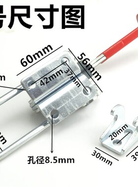 快速夹具搭扣锁扣箱扣40341 重型可调节门扣式拉扣机械锁扣拉紧扣