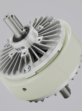 双轴磁粉离合器0.6kg-40kg制动24V张力气胀轴电磁粉末刹车电动机