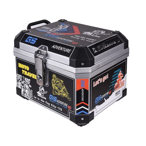 铝合金尾箱大容量电动车后备箱可拆卸摩托车尾箱防水电动车尾箱 - 图3