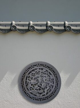 38cm仿古浮雕福字小院客厅迎门墙面装饰葫芦福禄年年有余树脂挂件