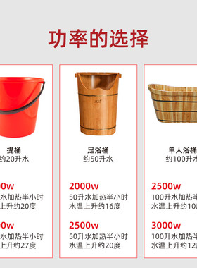 大功率烧水加热棒防烫温控热得快电热棒管大功率家用浴缸泡澡木桶
