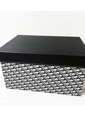 样板房花纹收纳箱衣帽间装饰品收纳箱摆件道具软装陈件