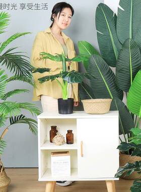 仿真发财树盆栽植物落地大型假绿植树塑料假花办公室绿萝套装仿真