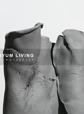 本与简约现代售楼处陶瓷几何创意软装饰品家居样板房间电视柜摆件