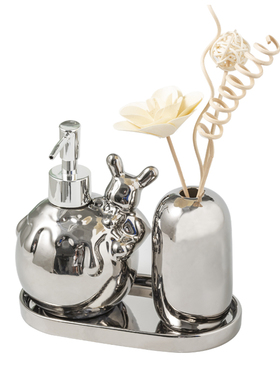 浴室轻奢香水香薰装饰洗手台面收纳托盘摆件家用高档卫生间乳液瓶