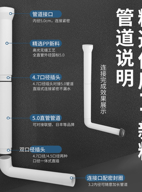 水箱 家用 卫生间蹲便器节能马桶水箱加厚蹲坑挂墙式厕所冲水箱