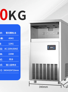 跨境小型制冰机商用全自动奶茶店火锅店酒吧ktv碎冰雪花冰造冰机