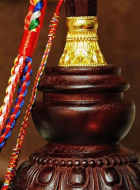 格萨尔王权杖实木底座木头底K座高约11.5cm