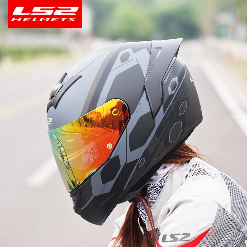 头盔全盔男女电动车四季通用防雾卡G丁车赛跑车机车FF352 - 图1