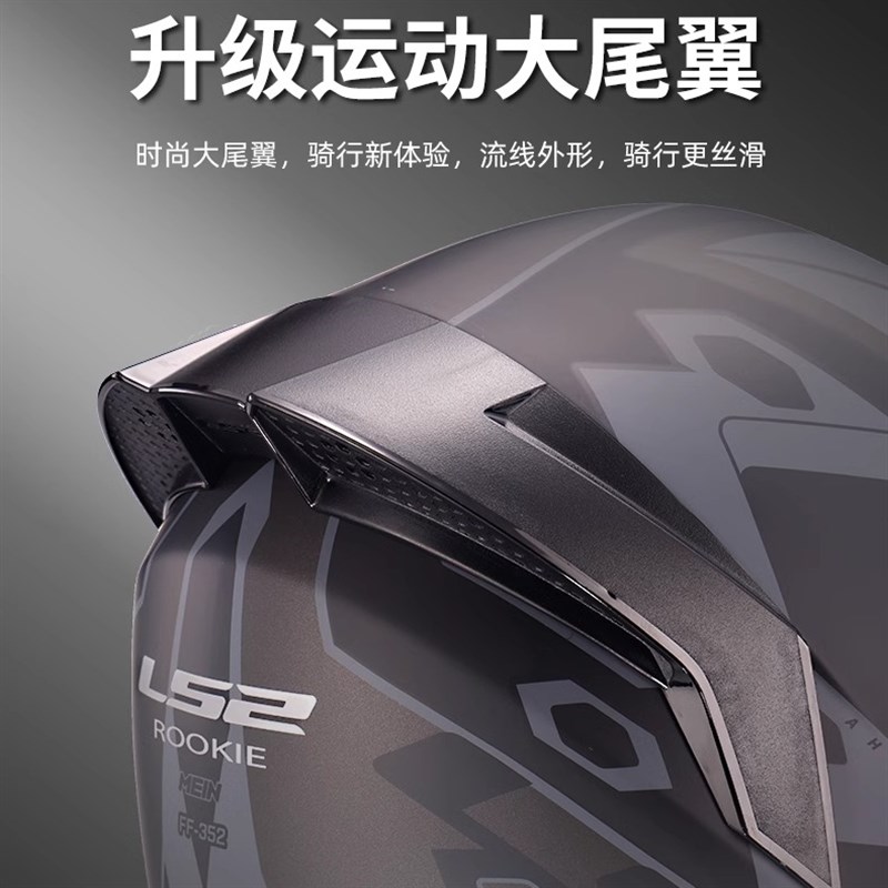 头盔全盔男女电动车四季通用防雾卡G丁车赛跑车机车FF352 - 图2