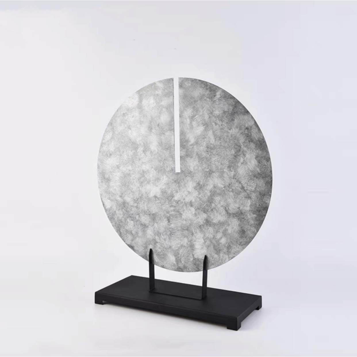 新中式轻奢样板房圆形铁艺复古摆件客厅大堂边柜云彩家居软装饰品,淘宝优惠券,粉丝福利购,淘宝优惠卷