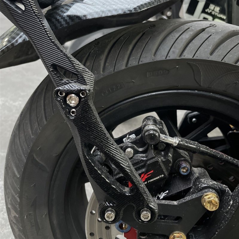 电摩改全顺138中置平叉小牛UQIN1S/NGT挡泥板转接支架平叉转接码 - 图1