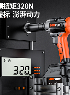 龙韵无刷电动扳手大扭力架子工冲击板手轮胎汽修工具锂电充电风炮