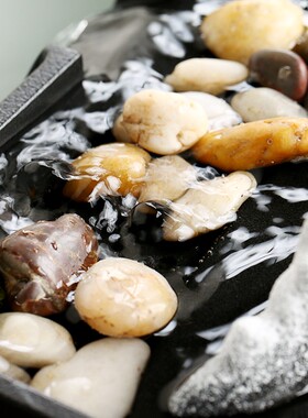 古都 创意假山石槽鱼缸循环鱼池喷水流水器水景摆件装饰造景配件