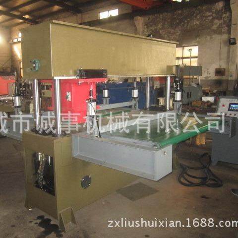 供应全自动电脑移动头裁断机液压平面裁断机皮革布料裁切机 - 图0