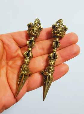 黄铜金刚杵铜j器挂件摆件工艺品饰品铜制挂饰