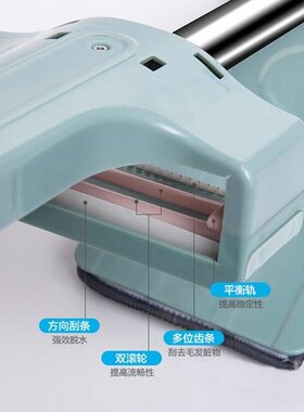 免手洗平板拖把家用瓷砖地一拖净旋转拖地神器干湿两用懒人地拖布