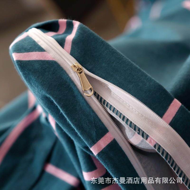 直销纯棉全棉四件套全尺寸用全棉磨毛长绒棉全棉床单被套 - 图1