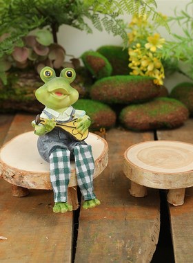 小凳子摆件手工杂货复古天然实木桌子板凳摄影道具蛋糕甜品托盘