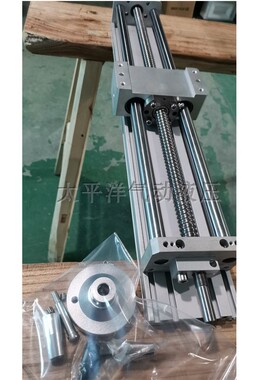 手摇一字滑台手动电动直线滑台直线导轨精密滚珠丝杆滑台模组