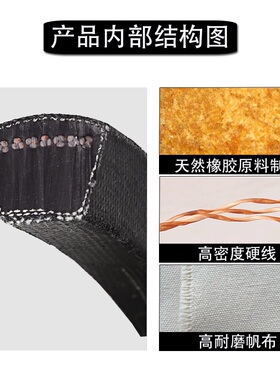 A型三角带A600A650A700Z至A1950A2000工业橡胶皮带传动带切割机皮