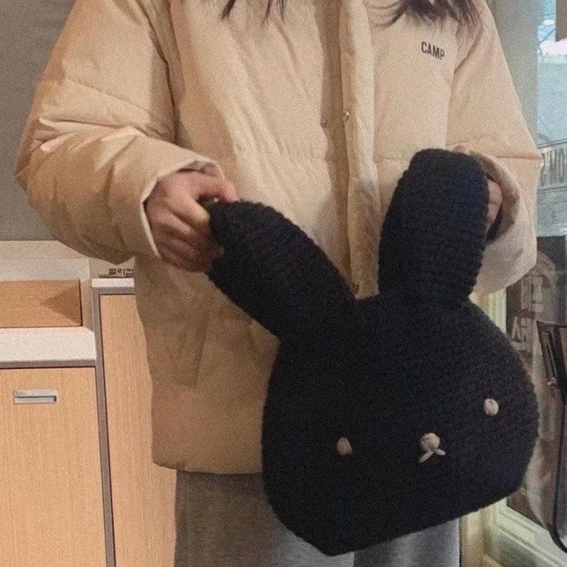 解闷手工编织diy材料包兔年背包毛线钩针小兔子肩手提包送女友,淘宝优惠券,粉丝福利购,淘宝优惠卷