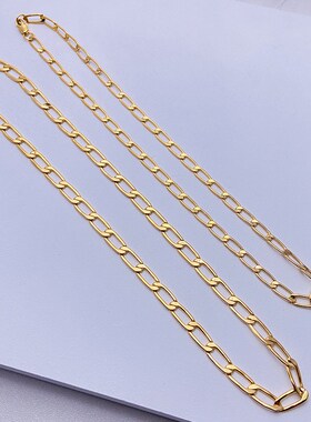 ins网红同款平锁链条项链女简约时尚小众设计choker锁骨 青岛艾德