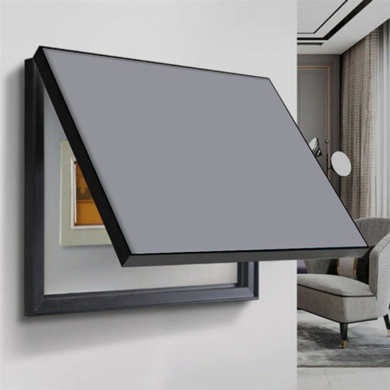 电表箱装饰画多媒体网路箱遮挡纯色免打孔简约配电箱WiFi弱电箱 - 图2