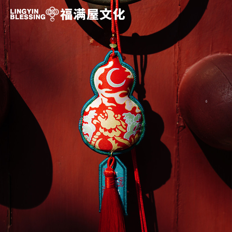 2024年灵隐灵龙瑞吼福袋香囊包挂件吉祥折桂平安健R康汽车挂件国,淘宝优惠券,粉丝福利购,淘宝优惠卷