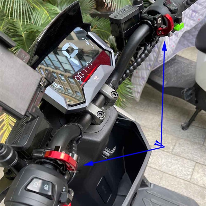 适用小牛电动车F400T G400T F200F100改装铝合金折叠上泵龙头挂钩 - 图1