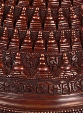 尼泊尔进口纯铜百塔擦擦佛塔摆件供奉宝塔西藏式手工密宗供奉用品