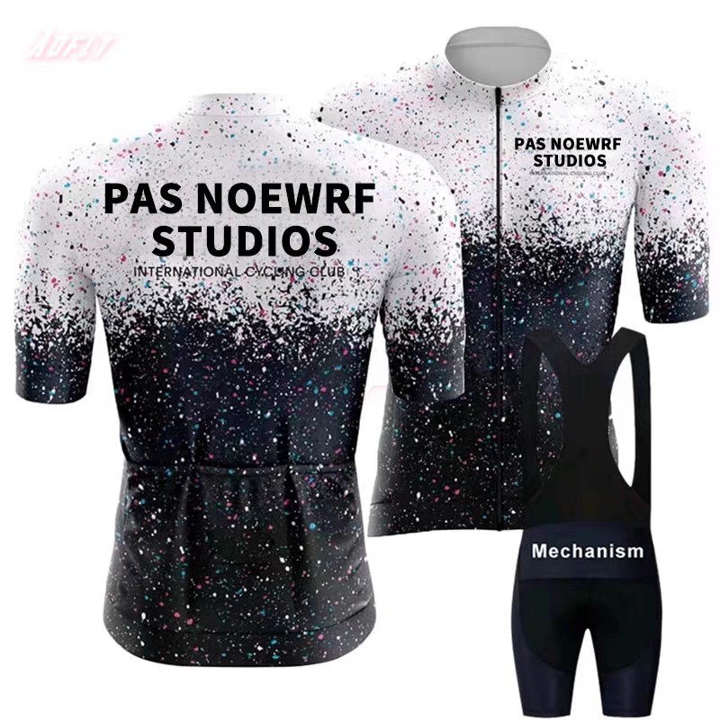 PNS 公路自行车夏季骑行服男女短袖牛奶丝面料舒适透气骑行套装 - 图1