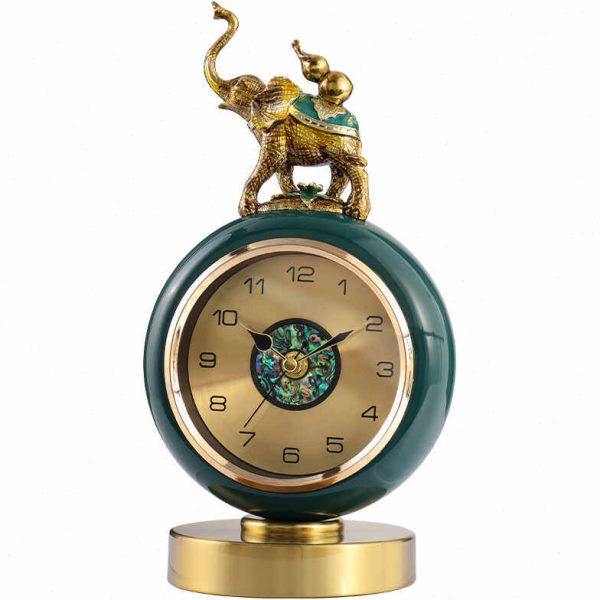 家用客厅轻奢高档台式摆钟桌面摆件静音装饰座钟高端大气艺术时钟,淘宝优惠券,粉丝福利购,淘宝优惠卷