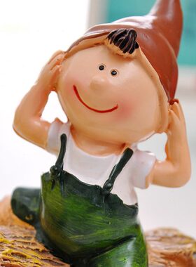 田园家居饰品创意树脂工艺品小摆设书房桌面摆件个性少女生日礼物